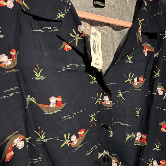 NWT Her Universe Disney The Rescuers Tie Woven Button-Up - BoxLunch Exclusive - Picture 5 of 6